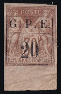 Guadeloupe N°1 - Neuf * Avec Charnière - Fente B/TB - Unused Stamps