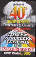 ITALIA - 3314 C&C 221 GOLDEN - PRIVATE PUBBLICHE - SIMONE 40° CONFERENZA DI GINEVRA - USATA - Private-Omaggi