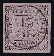 Guadeloupe Taxe N°8 - Oblitéré - 1 Point De Pelurage Sinon TB - Timbres-taxe