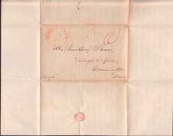 WORCESTER Old-cover With Informations From 1843 - ...-1840 Préphilatélie