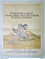 Côte D'Or Réclame/affiche-journal Originale	Côte D'Or Originele Krant-affiche/reclame - Schokolade