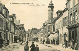 Châteauneuf En Thymerais Thimerais * Grande Rue Et Hôtel De Ville * Commerces Magasins - Châteauneuf