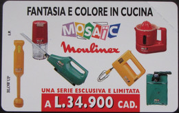 ITALIA SIP - 3277 C&C 188 GOLDEN - PRIVATE PUBBLICHE - MOULINEX FANTASIA E COLORE - NUOVA - Private-Omaggi