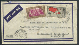 MADAGASCAR - N° 172 + PA 7 / LR AVION DE TAMATAVE LE 2/5/1938 POUR PARIS - TB - Cartas & Documentos