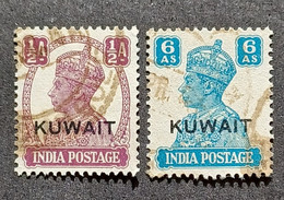 KUWAIT الكويت QUWAIT 1939 GEORGE V OVERPRINT CAT GIBBONS N. 36-44 - Britisch-Levant