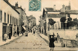 Montferrand * La Rue De La Fontaine * Pharmacie De 1ère Classe * Poste De Police - Clermont Ferrand