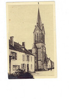 Cpa - 52 - LONGEAU - Haute-Marne - L'Eglise Et La Gendarmerie - Voiture Ancienne - Affiche - - Le Vallinot Longeau Percey