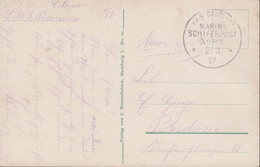 1917. DEUTSCHES REICH. Historical POSTKARTE: Helgoland. Blick Auf Das Unterland Und Dampferankerplatz. Mar... - JF435615 - Heligoland (1867-1890)