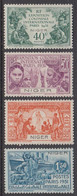 1931. NIGER. EXPOSITION COLONIALE PARIS. Complete Set With 4 Stamps Hinged.  (MICHEL 54-57) - JF527024 - Gebraucht