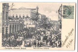 CPA Bresil Curityba Panana Rua 15 De Nov Canrnaval - Curitiba