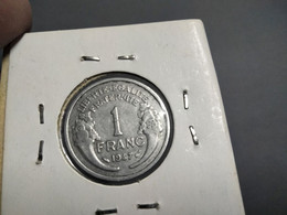 FRANCE 1 FRANC 1947 KM# 885a.1 (G#31-71) - 1 Franc