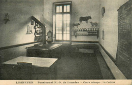 Lesneven * école Pensionnat N.d. De Lourdes , Cours Ménager : La Cuisine - Lesneven