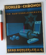 Böhler Chronos Für Hartzerkleinerung - Berlin - 1926   -  Bauhaus - Autres & Non Classés