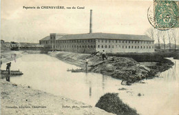 Chenevière * Chenevières * La Papeterie De La Commune Vue Du Canal * Usine Cheminée - Other & Unclassified