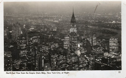 - North-East View From The Empire State Bldg., New York City, At Night. - - Empire State Building