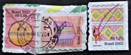 Timbre Du Brésil 2002 Musical Instruments   Stampworld N°  3272_3277_3280 - Used Stamps