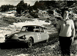 Sport Automobile * Claudine VANSON , Championne De France Des Rallyes 1960 1961 * Voiture Ancienne Citroën DS - Rally