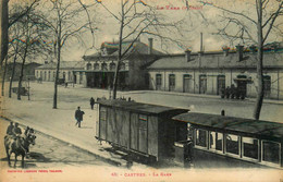 Castres * La Gare * Train Tramway Wagons * Ligne Chemin De Fer Tarn - Castres