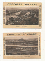 Chromo,  CHOCOLAT LOMBART,  Rouen,  Metz , 2 Scans,  LOT DE 2 CHROMOS - Lombart