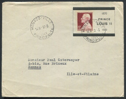 MONACO - N° 305B / LETTRE MONACO-VILLE LE 27/5/1949 POUR  RENNES - TB - Cartas & Documentos