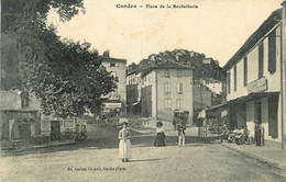 Cordes * La Place De La Bouteillerie * Commerce Magasin Cycles SALVAN * Café - Cordes
