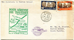 Lettre 1er Vol PAN AM Entre La Nouvelle Calédonie Et Les Etats Unis - Cad Nouméa 21 Juillet 1940 - R 6497 - Cartas & Documentos