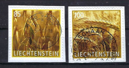 Liechtenstein 2017, Nr. 1847 + 1848, Getreide, Gerste (Hordeum Vulgare) Gestempelt Used - Gebraucht
