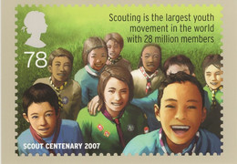 Great Britain 2007 PHQ Card Sc 2497 78p Scouts - PHQ Cards