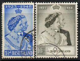 Basutoland 1948 Royal Silver Wedding RSW Set Of 2, Used, SG 36/7 (BA) - 1933-1964 Colonia Británica