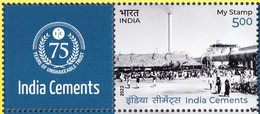 INDIA 2022  MY STAMP, CEMENTS, Cement Production,  CONSTRUCTION DEVELOPMENT, 1v With Tab, Limited Issue MNH (**) - Unused Stamps