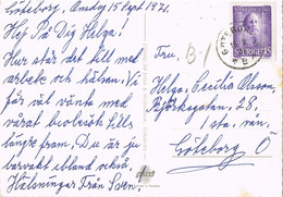 48035. Postal  GOTEBORG (Sverige) Suecia 1971. Correo Interior, Vistas Hisingen-Goteborg - Lettres & Documents