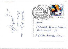 55730 - Bund - 1994 - 80Pfg Olympia EF A AnsKte M SoStpl BERLIN - VIKTOR VON PODBIELSKY ... -> Schwabenheim - Other & Unclassified