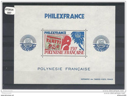 POLYNESIE 1982 - YT BF N° 6 NEUF SANS CHARNIERE ** (MNH) GOMME D'ORIGINE LUXE - Blocks & Sheetlets