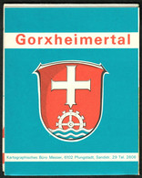 Gorxheimertal Bei Weinheim Bergstraße ~1979 Falt-Stadtplan Mit Strassenverzeichnis U Nachbarorte Topographie Landkarte - Cartes Topographiques
