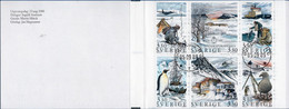 Sweden Sverige 1989 Stamp Booklet  Polar Research Cancelled Academy Of Science 89M141 - Programas De Investigación