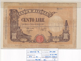 ITALIA 100 LIRE 09-12-1942 CAT. N° 21A - 100 Liras