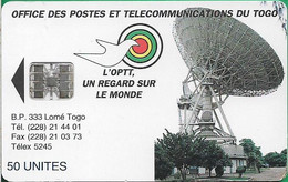 Togo - OPTT (Chip) - Earth Station - SC7, No Schlumberger Logo, Cn. 8 Digits, 1995, 50Units, Used - Togo