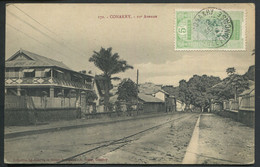 GUINÉE - N°66 / CPA DE CONAKRY , 10é AVENUE, LE 12/9/1918 POUR LA NIEVRE - TB - Lettres & Documents