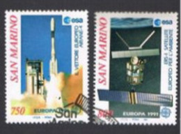 SAN MARINO - UN  1309.1310 - 1991 EUROPA: LO SPAZIO     (COMPLET SET OF 2 )   - USED° - Used Stamps