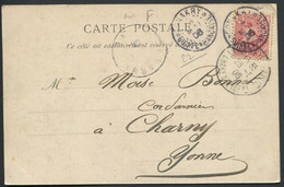 GUINÉE - N°22 / CPA MARCHÉ DE CONAKRY LE 4/5/1906 POUR L'YONNE - TB - Cartas & Documentos