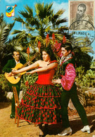 Carte Philatélique Espagne - Couple De Danseurs De Flamenco- _ Oblitération Philatélique TORTOSA *2scan_FISA N° 1 - Bordados