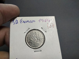 FRANCE 1/2 FRANC 1969 KM# 931.1 (G#31-107) - 1/2 Franc