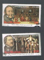 SAN MARINO - UN  1336.1337 - 1992 BICENTENARIO DI G. ROSSINI    (COMPLET SET OF 2 )   - USED° - Oblitérés