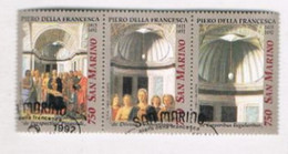 SAN MARINO - UN  1363.1365 - 1992 NATALE     (COMPLET SET OF 3 SE-TENANT)   - USED° - Oblitérés