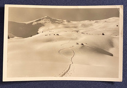 AK Fotographie Flumserberg, Prodkamm Abfahrt Gestempelt/o St.Gallen 1939 - Flums