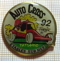 PAT14950 AUTO CROSS 92 ETABLES Sur MER  BUGGY Rouge écriture Noire   Dessin De FOURNIER Dpt 22 COTES D' ARMOR - Rallye