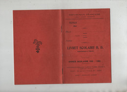 Livret Scolaire Orcel Orcet Gisèle 1929  Institutrice Loonis Villefranche Sur Saône - Diplomas Y Calificaciones Escolares