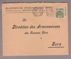 CH Portofreiheit Zu#13A 20Rp. GR#528 Brief Allgemeine Armenpflege Basel - Franquicia