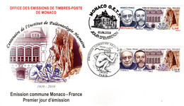 2010 " FRANCE / MONACO : 100 ANS DE L'INSTITUT DE PALEONTOLOGIE " Sur Enveloppe 1er Jour N° YT 4456 + 2743 FDC - Vor- Und Frühgeschichte