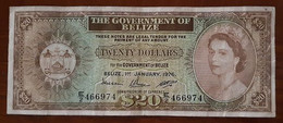 Belize 20 Dollars 1976 - Rare - Belize